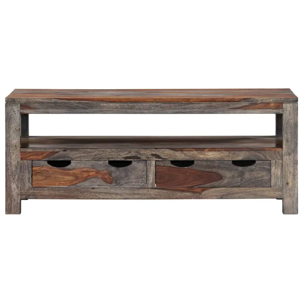 Coffee Table Grey 100x50x40 cm Solid Sheesham Wood Price