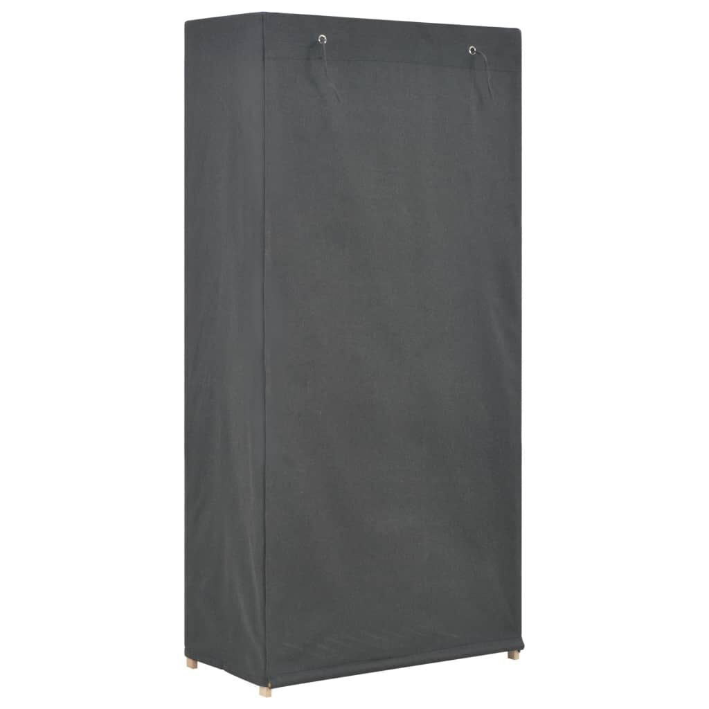 3-Tier Wardrobe Grey 79x40x170 cm Fabric Price