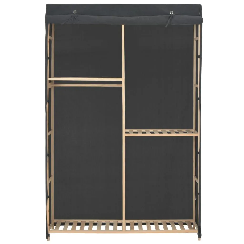 3-Tier Wardrobe Grey 110x40x170 cm Fabric Price