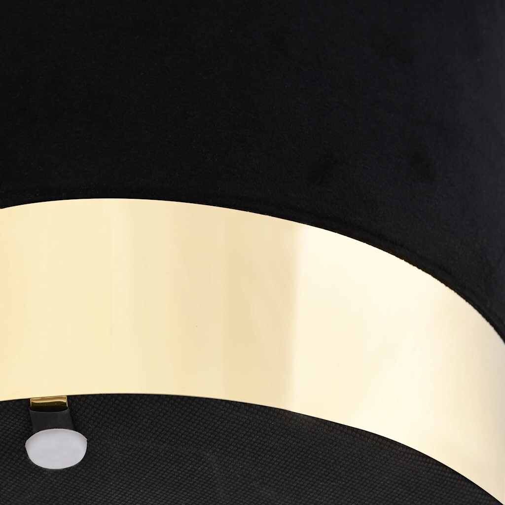 Stool Black and Gold Velvet Price