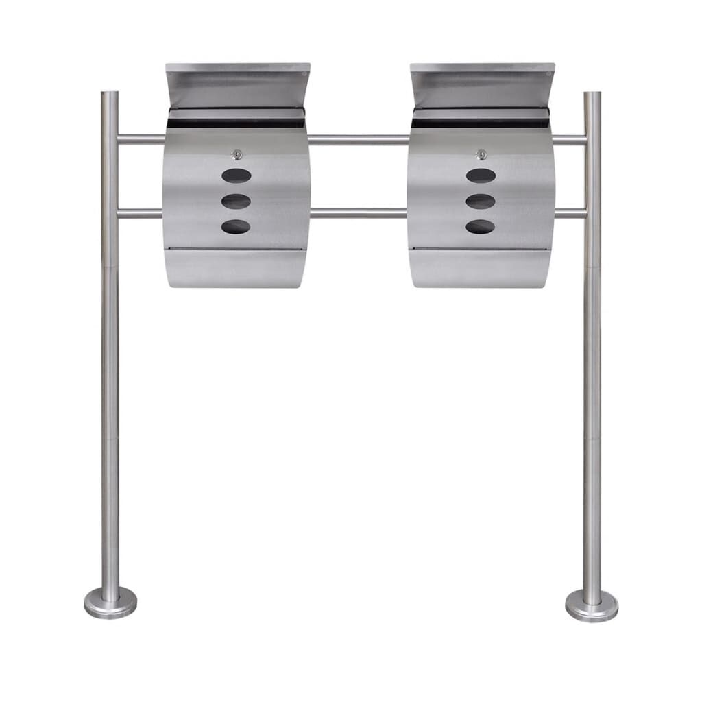 Double Mailbox on Stand Stainless Steel Price