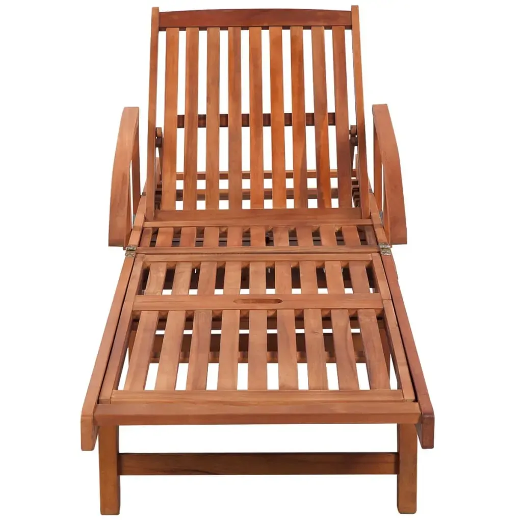 Sun Loungers 2 pcs with Table Solid Acacia Wood Price