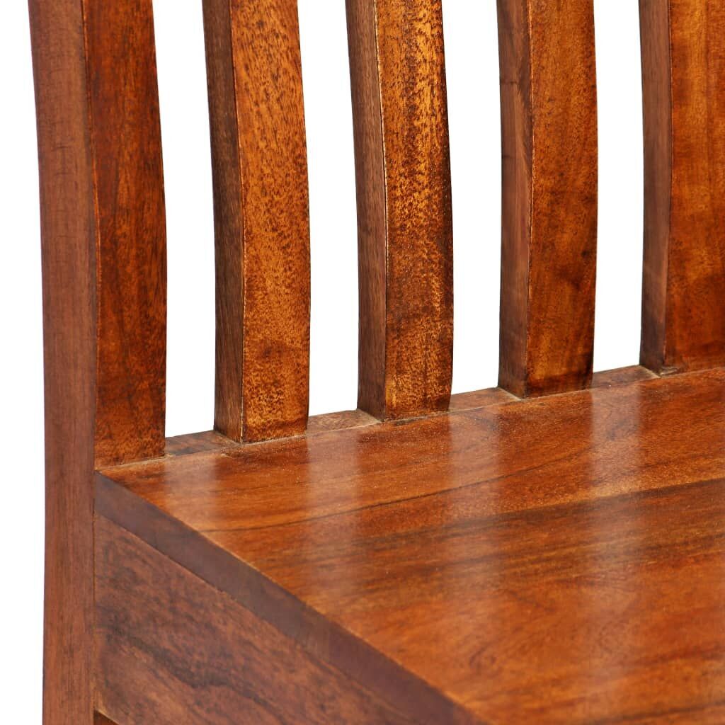 Dining Table Set 7 Pieces Solid Acacia and Mango Wood ( 245640+3x245645) Price
