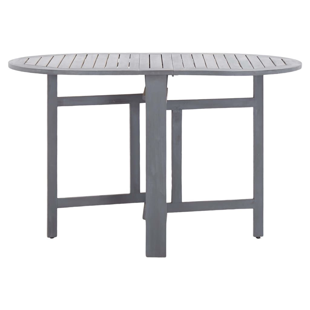 5 Piece Garden Dining Set Solid Wood Acacia Grey Price