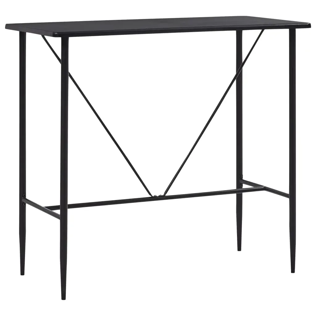 5 Piece Bar Set Plastic Black Price