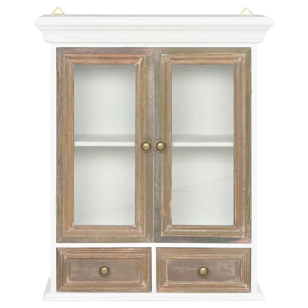 Wall Cabinet White 49x22x59 cm Engineered Wood Price