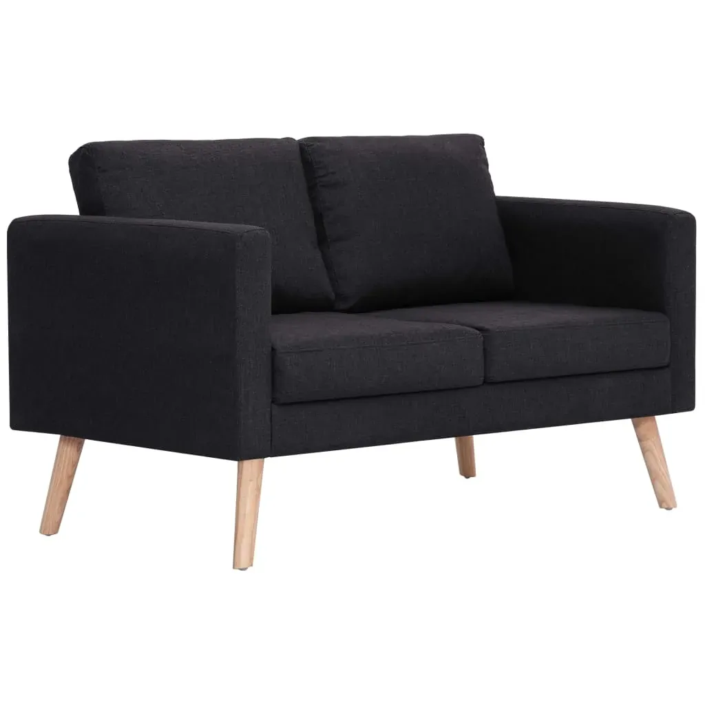2-Seater Sofa Fabric Black Price
