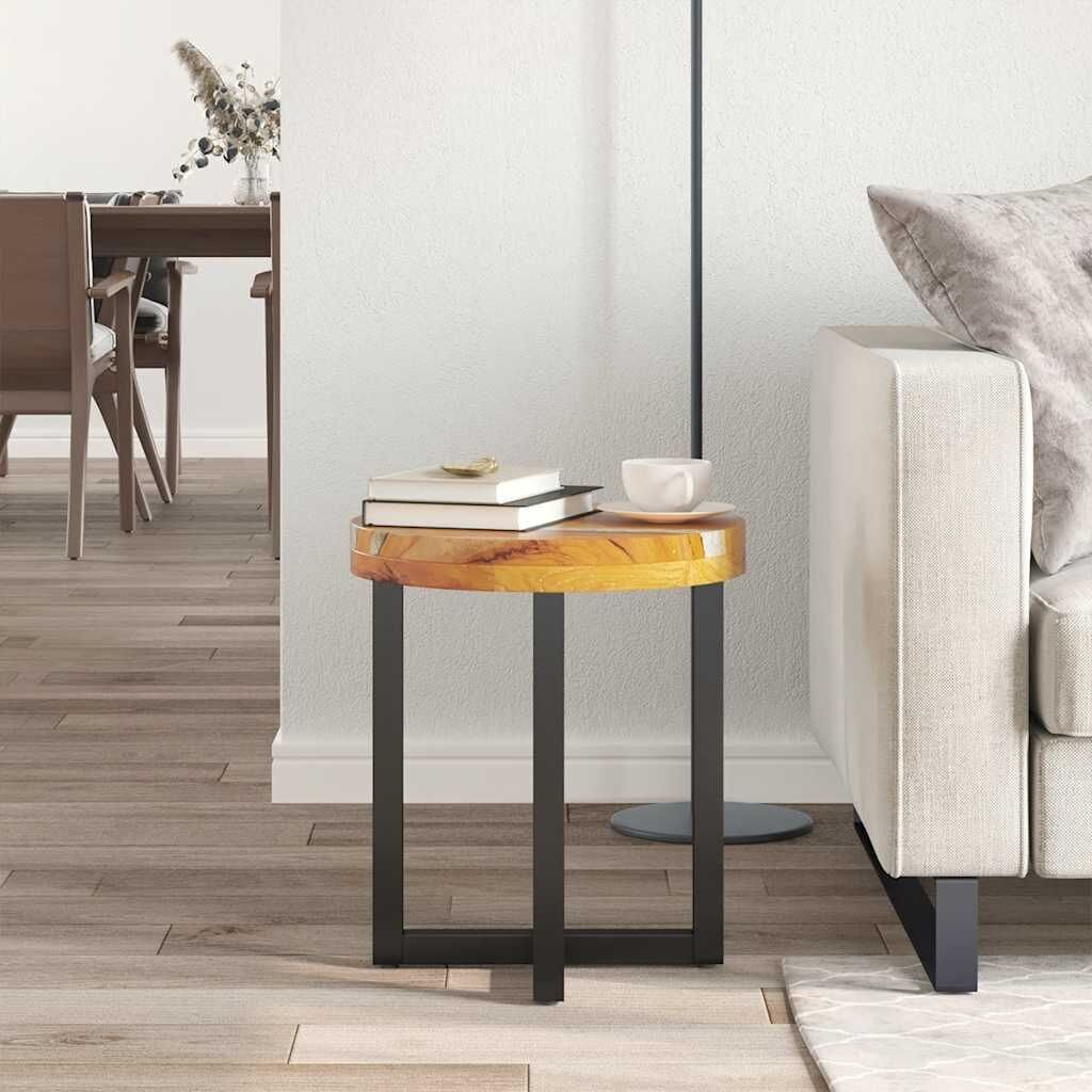 Coffee Table 40x45 cm Solid Teak Wood and Polyresin Price