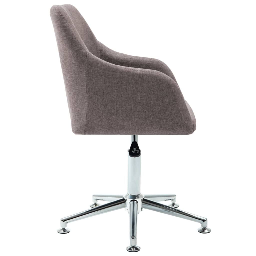 Swivel Dining Chair Taupe Fabric Price
