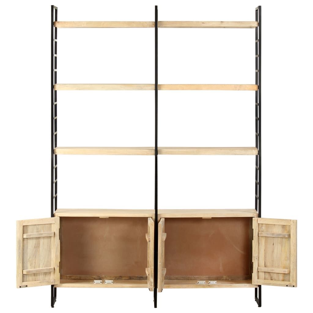 4-Tier Bookcase 124x30x180 cm Solid Mango Wood Price