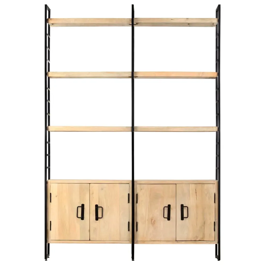 4-Tier Bookcase 124x30x180 cm Solid Mango Wood Price