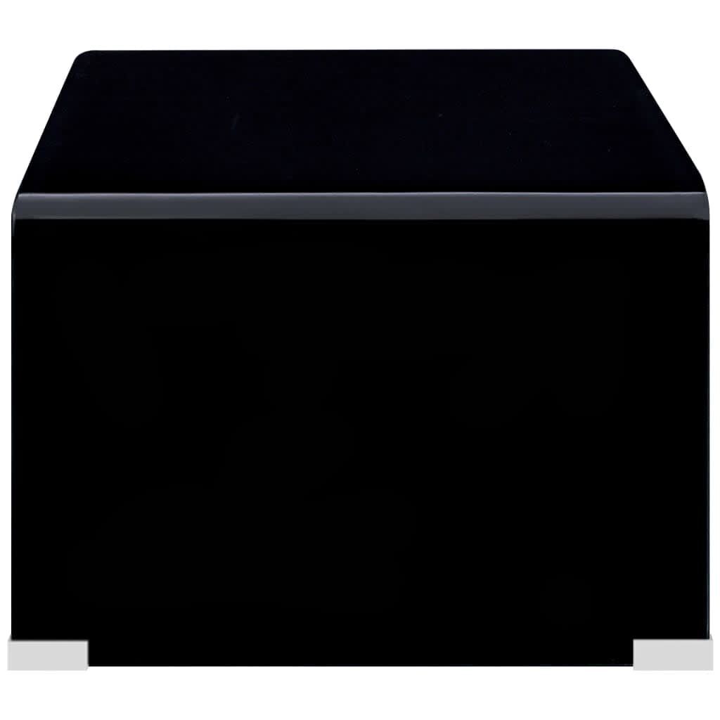Coffee Table Black 98x45x31 cm Tempered Glass Price