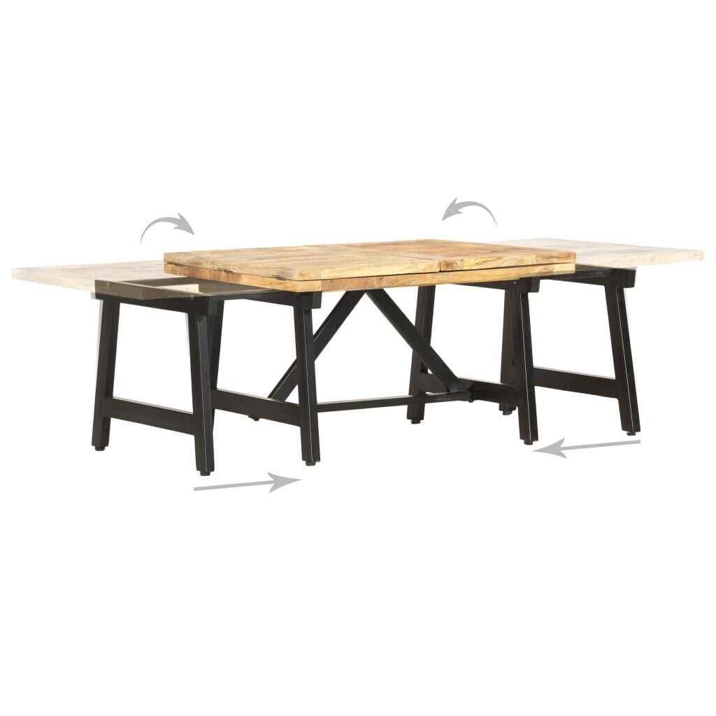 Extendable Coffee Table 160x70x45 cm Solid Mango Wood Price