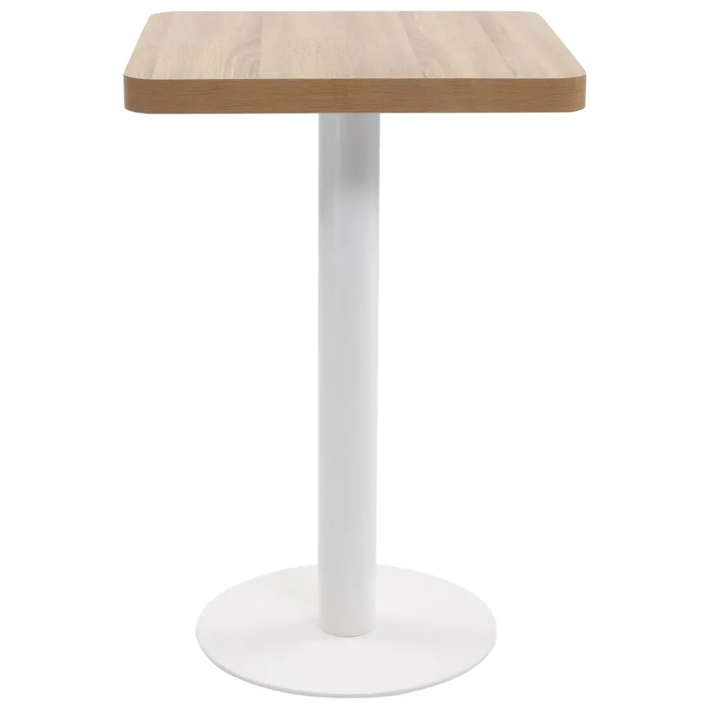 Bistro Table Light Brown 50x50 cm MDF Price