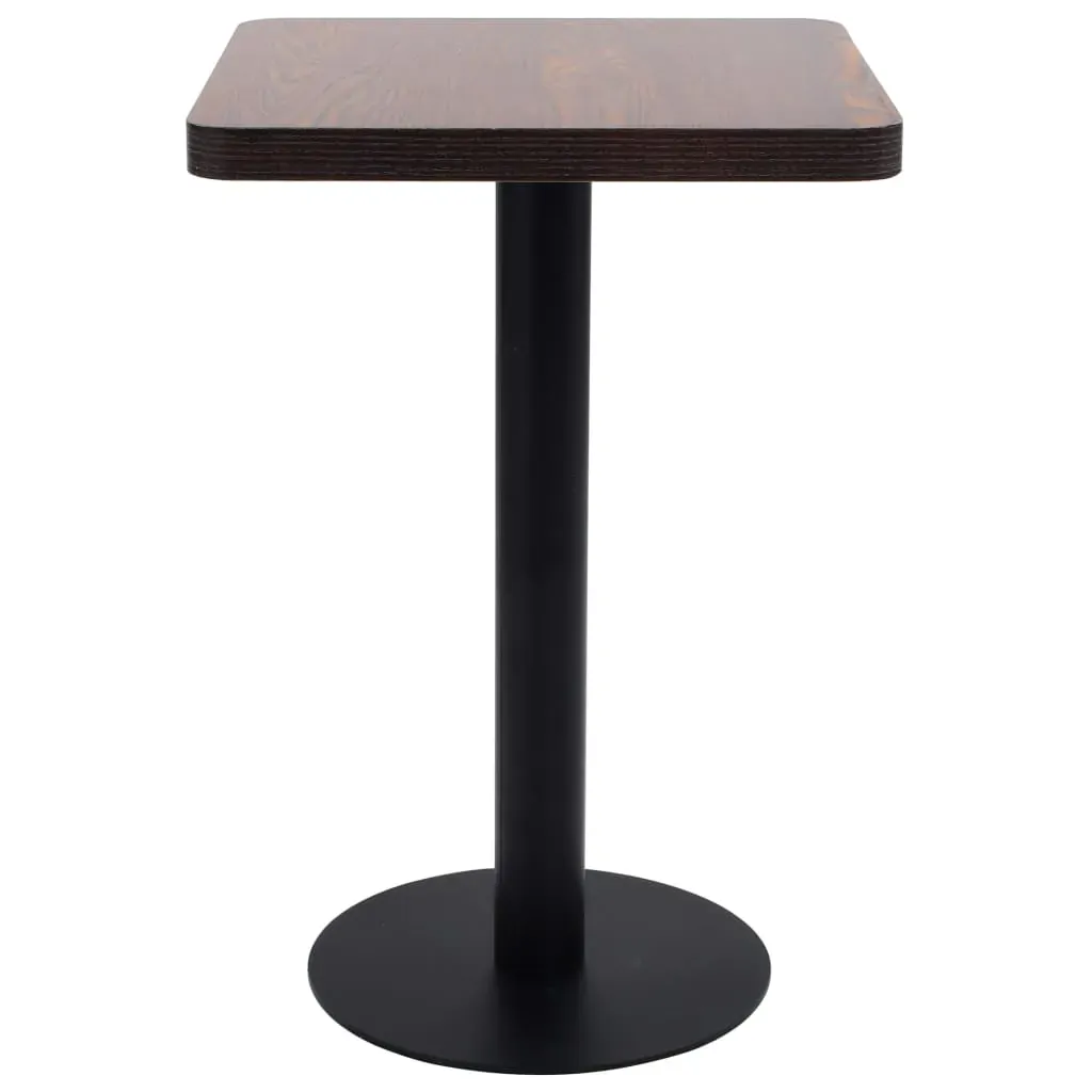 Bistro Table Dark Brown 50x50 cm MDF Price