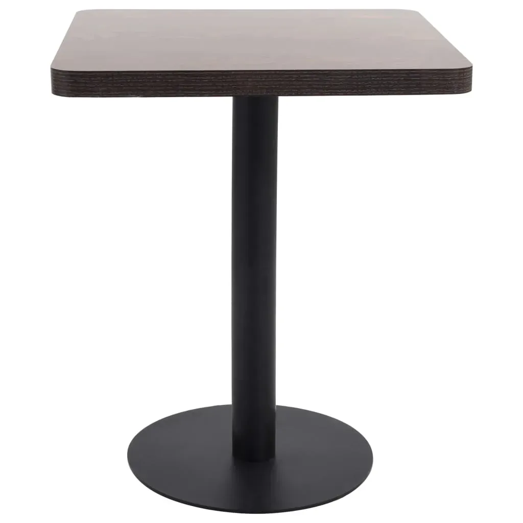 Bistro Table Dark Brown 60x60 cm MDF Price