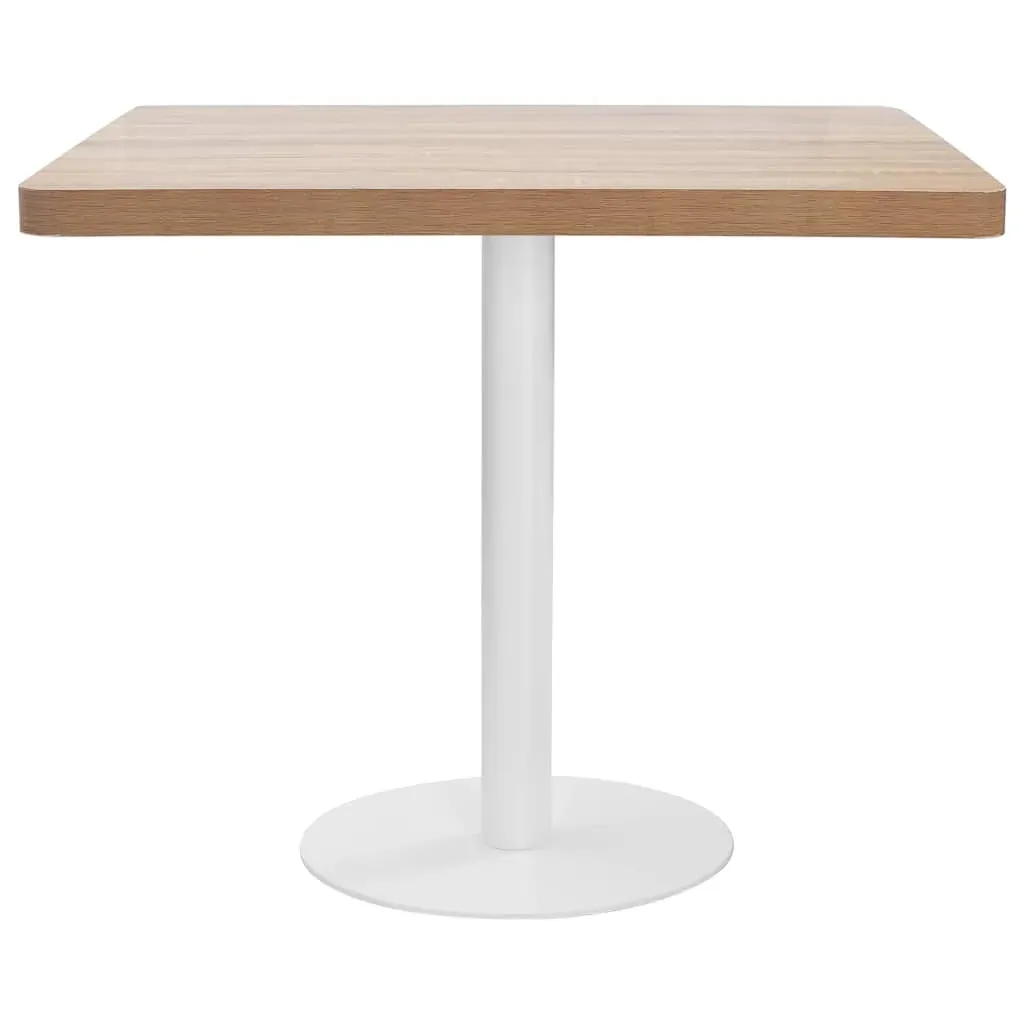 Bistro Table Light Brown 80x80 cm MDF Price