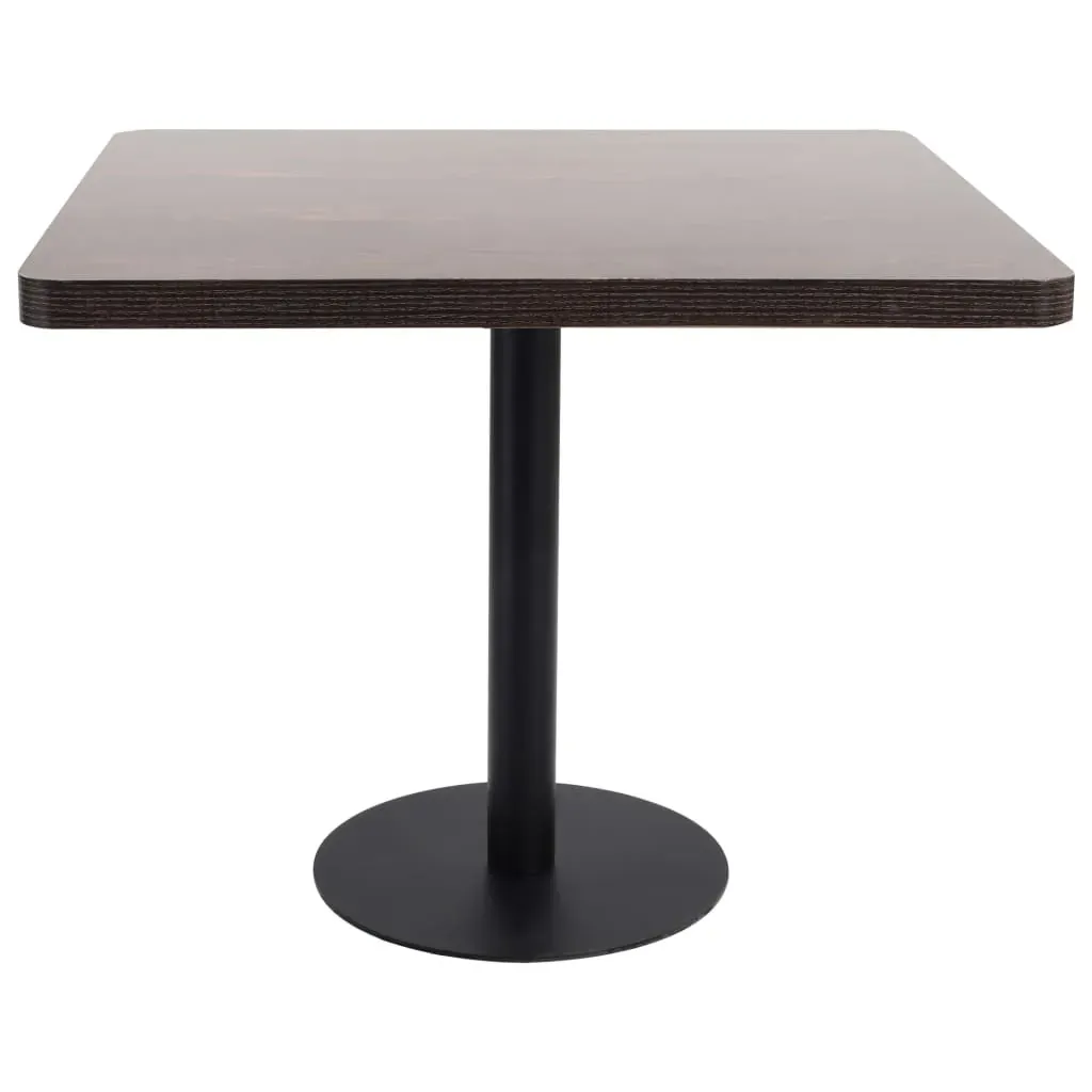 Bistro Table Dark Brown 80x80 cm MDF Price