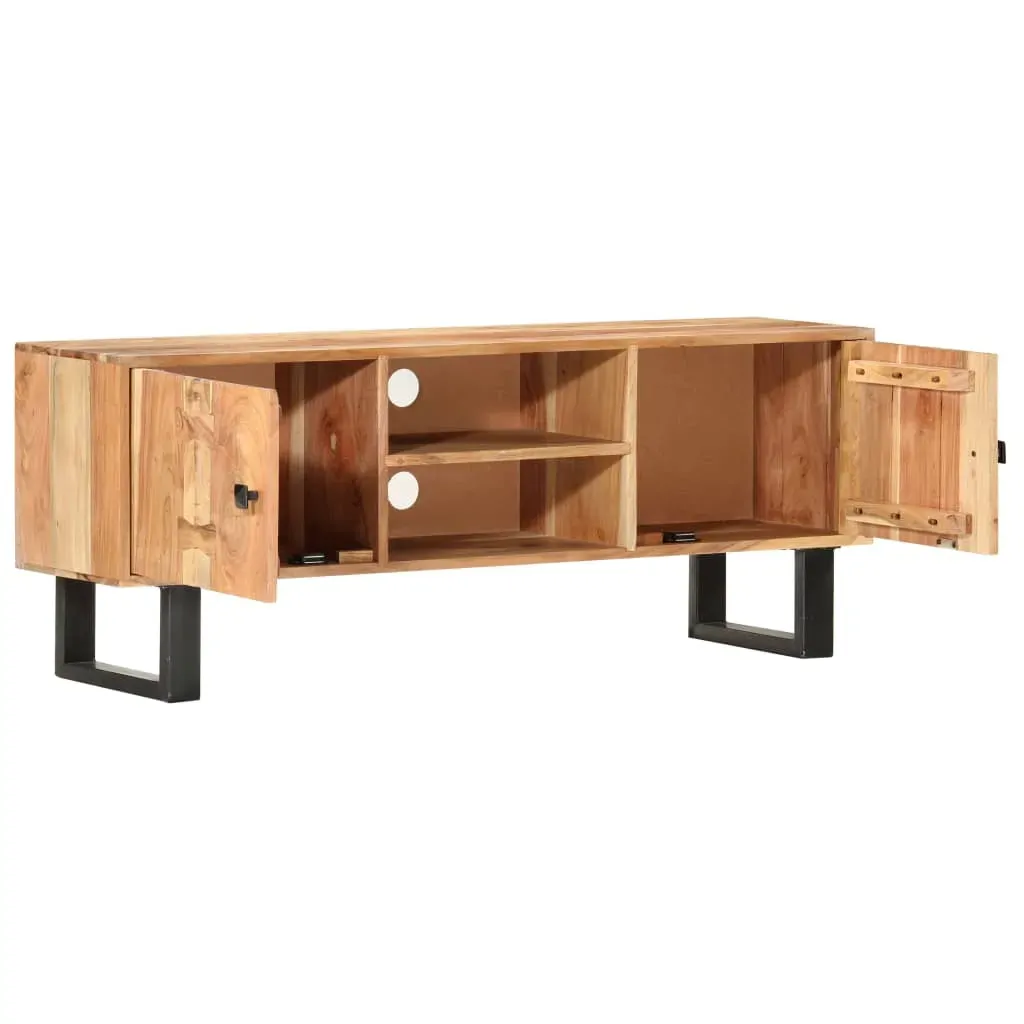 TV Cabinet 118x30x45 cm Solid Acacia Wood Price
