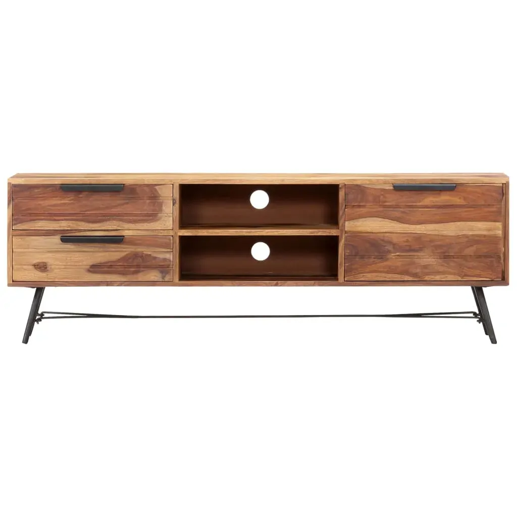 TV Cabinet 140x28x47 cm Solid Acacia Wood Price