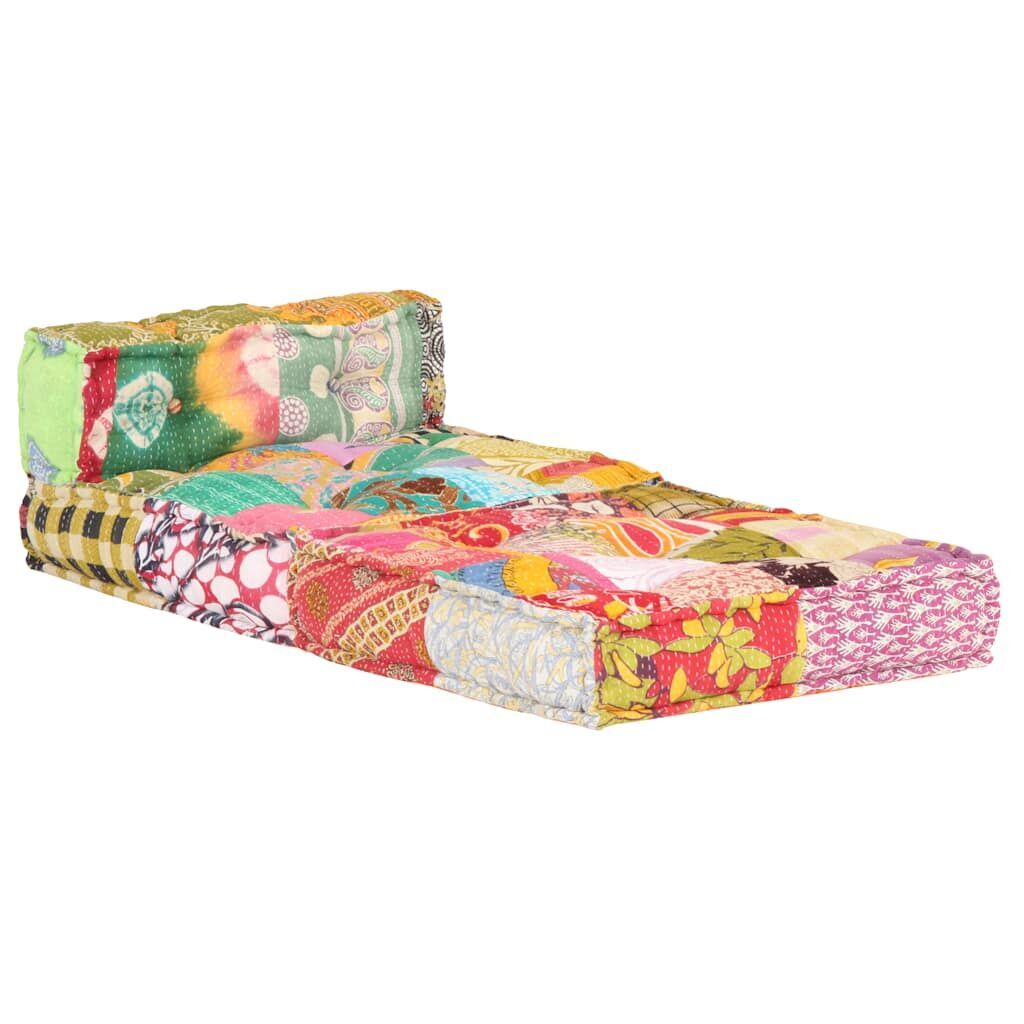 Modular Pouffe Patchwork Fabric Price