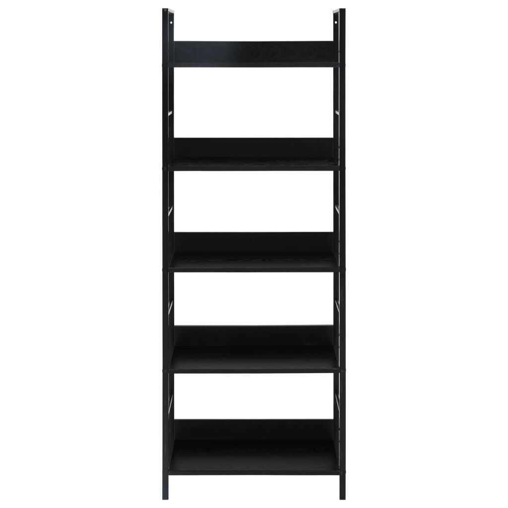 5-Layer Book Shelf Black 60x27.6x158.5 cm Engineered Wood Price
