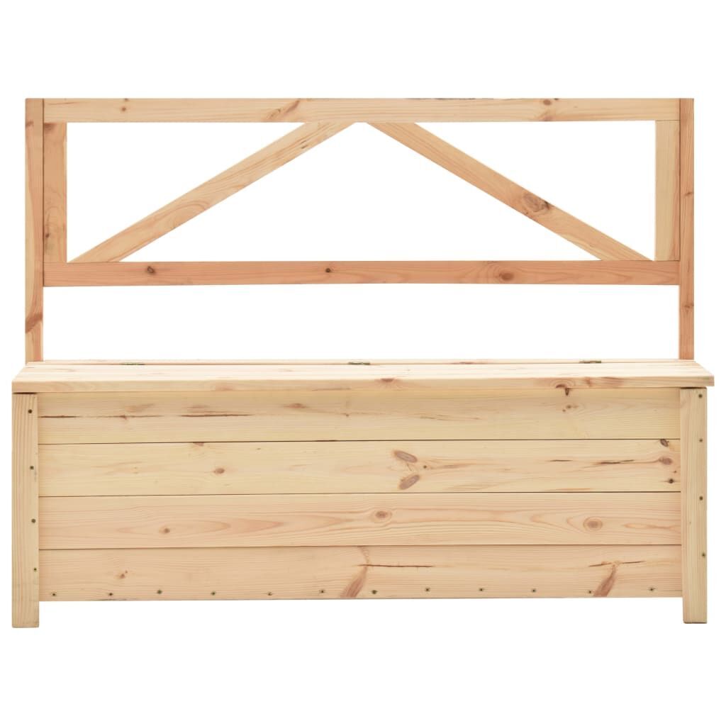 Storage Bench 120 cm Solid Pine Wood Price