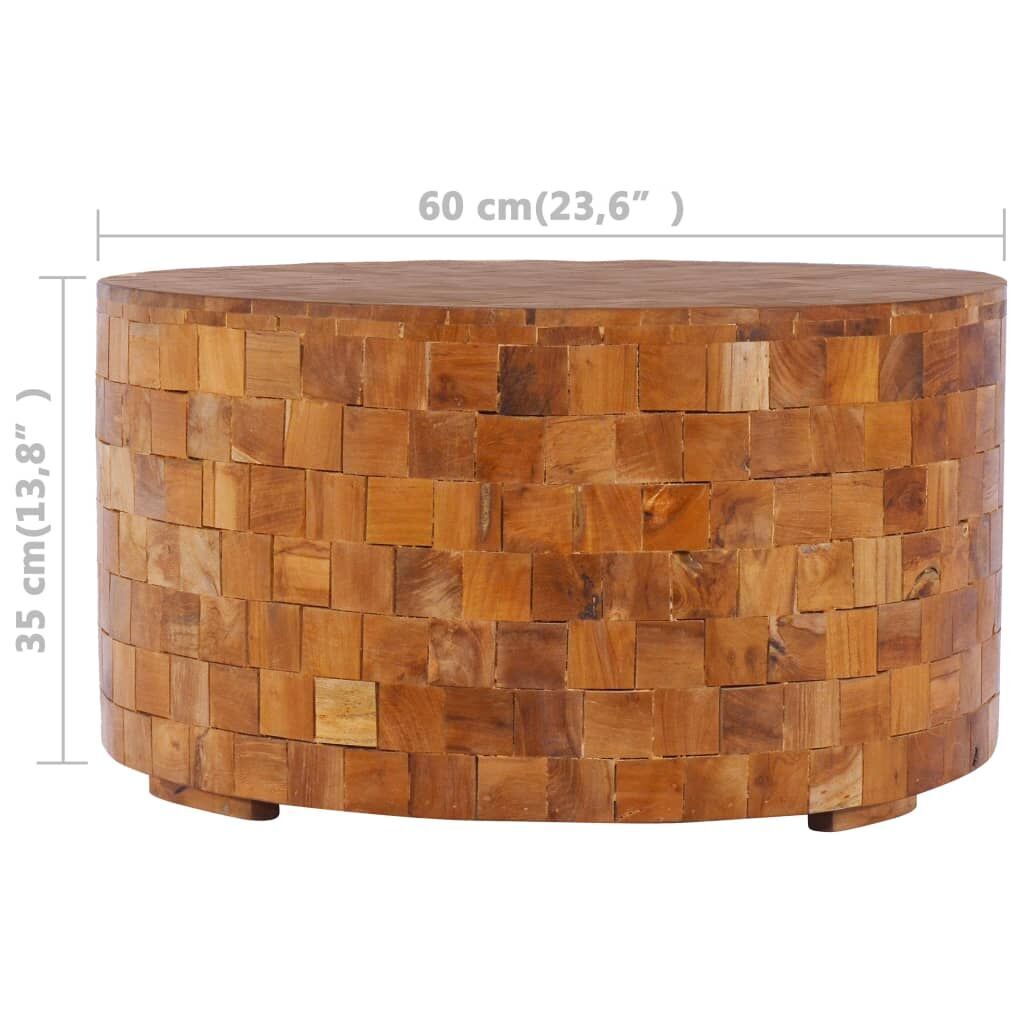 Coffee Table 60x60x35 cm Solid Teak Wood Price