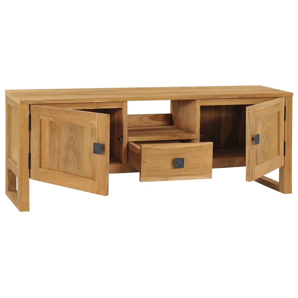 TV Cabinet 120x32x45 cm Solid Teak Wood Price