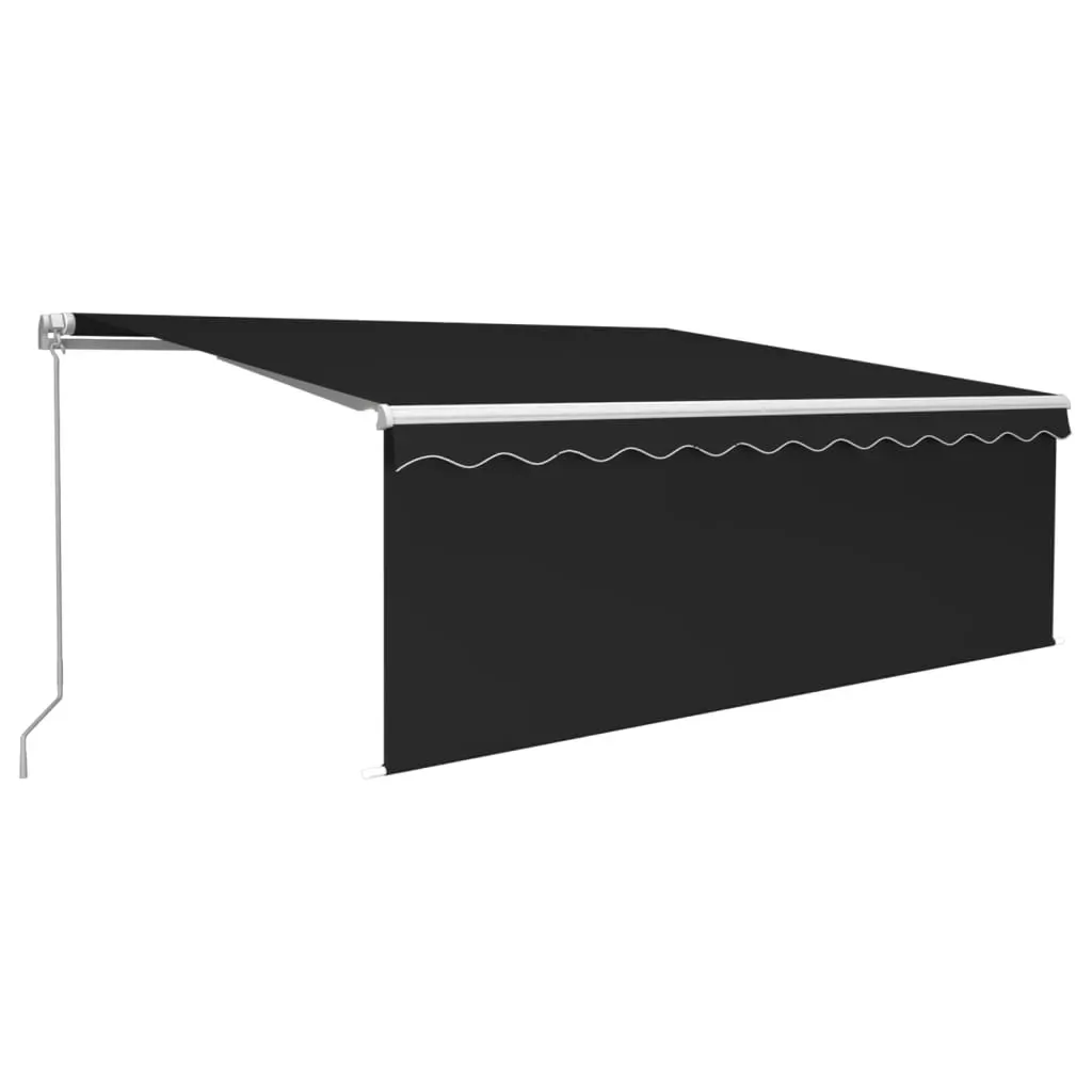 Manual Retractable Awning with Blind 4.5x3m Anthracite Price