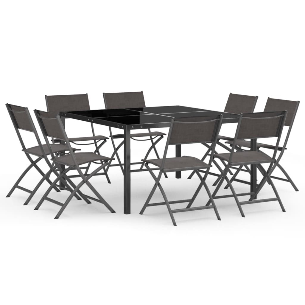 9 Piece Outdoor Dining Set Steel Price