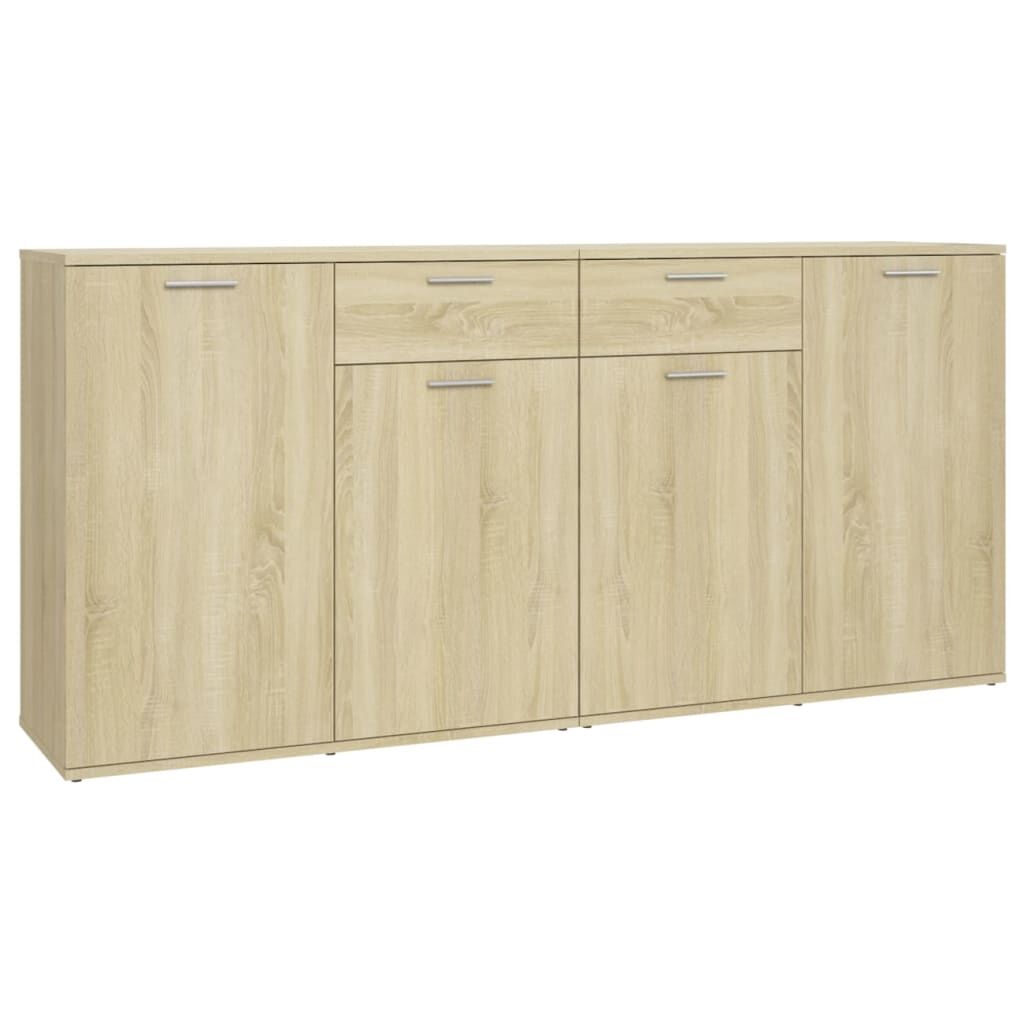 Sideboard Sonoma Oak 160x36x75 cm Engineered Wood Price