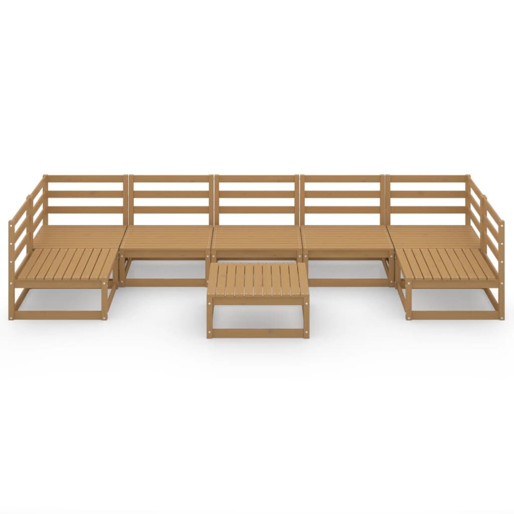 8 Piece Garden Lounge Set Solid Pinewood Price