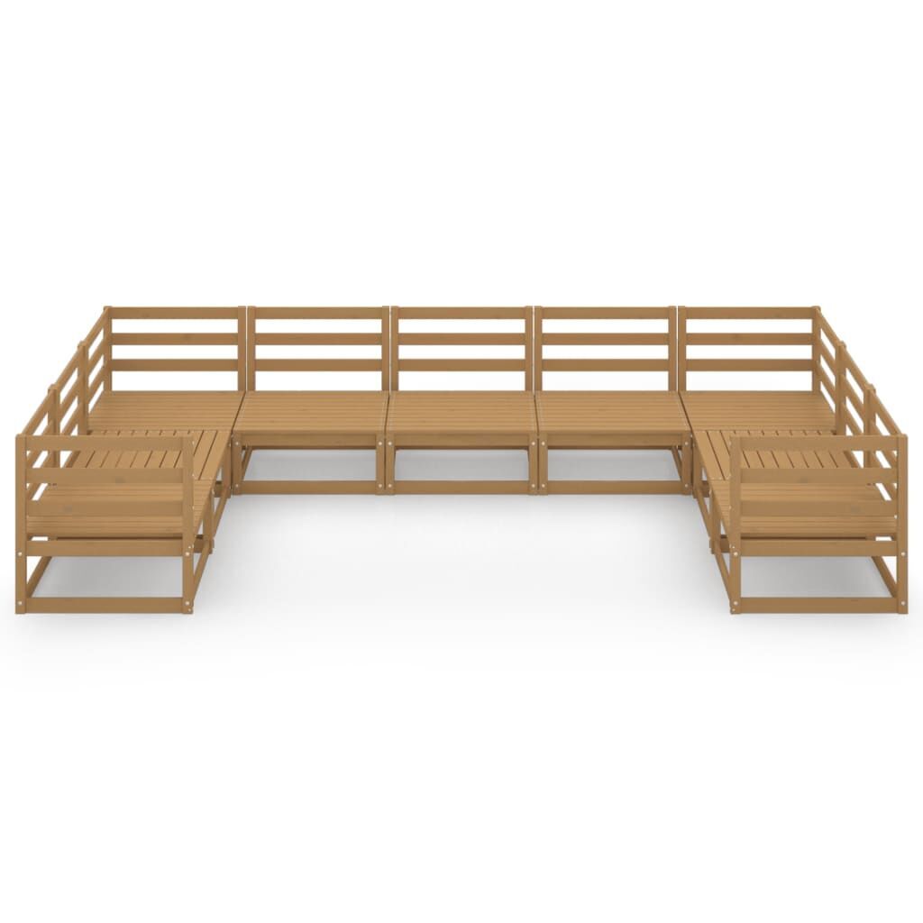 9 Piece Garden Lounge Set Solid Pinewood Price