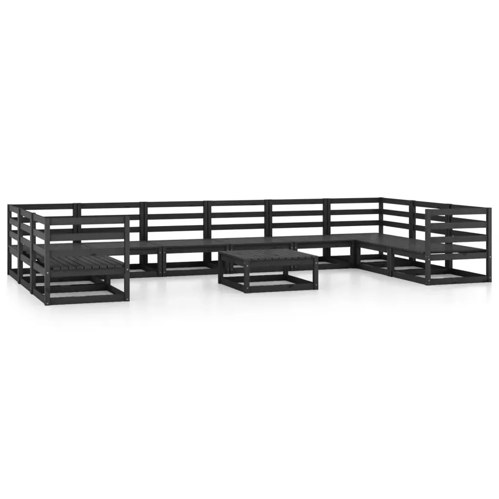 11 Piece Garden Lounge Set Solid Pinewood Price