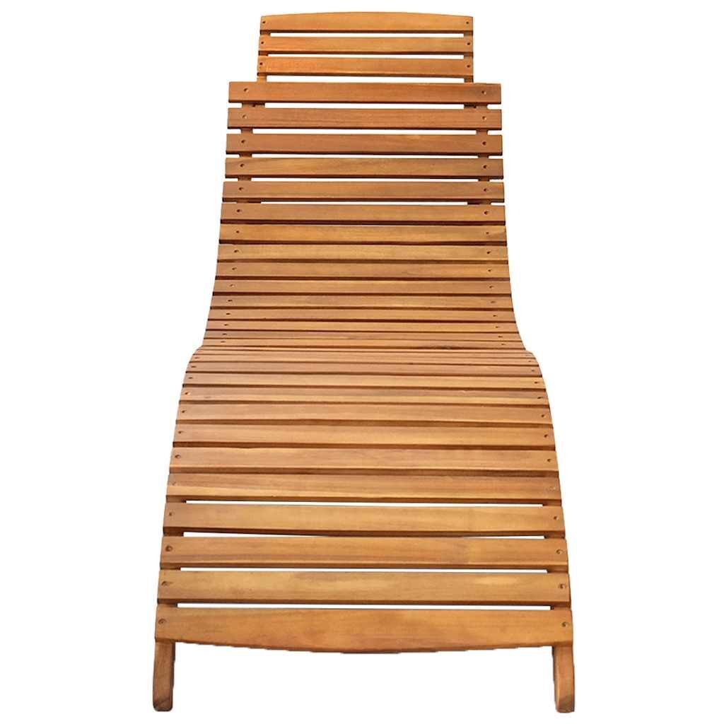 Sun Loungers 2 pcs with Cushions Solid Acacia Wood Price