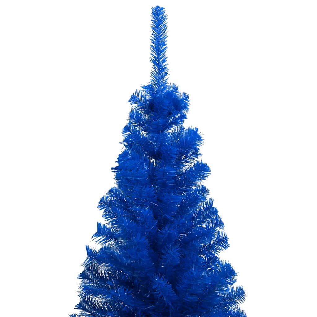 Artificial Pre-lit Christmas Tree with Ball Set Blue 240 cm PVC Price