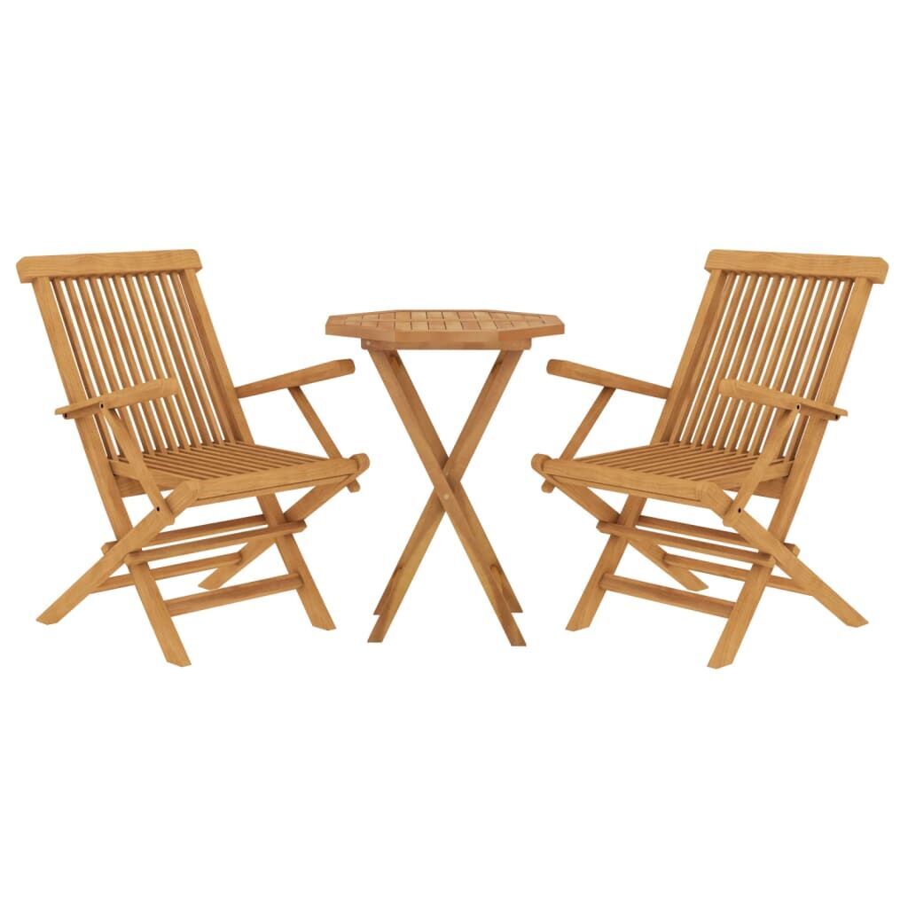 3 Piece Garden Dining Set Solid Wood Teak Price