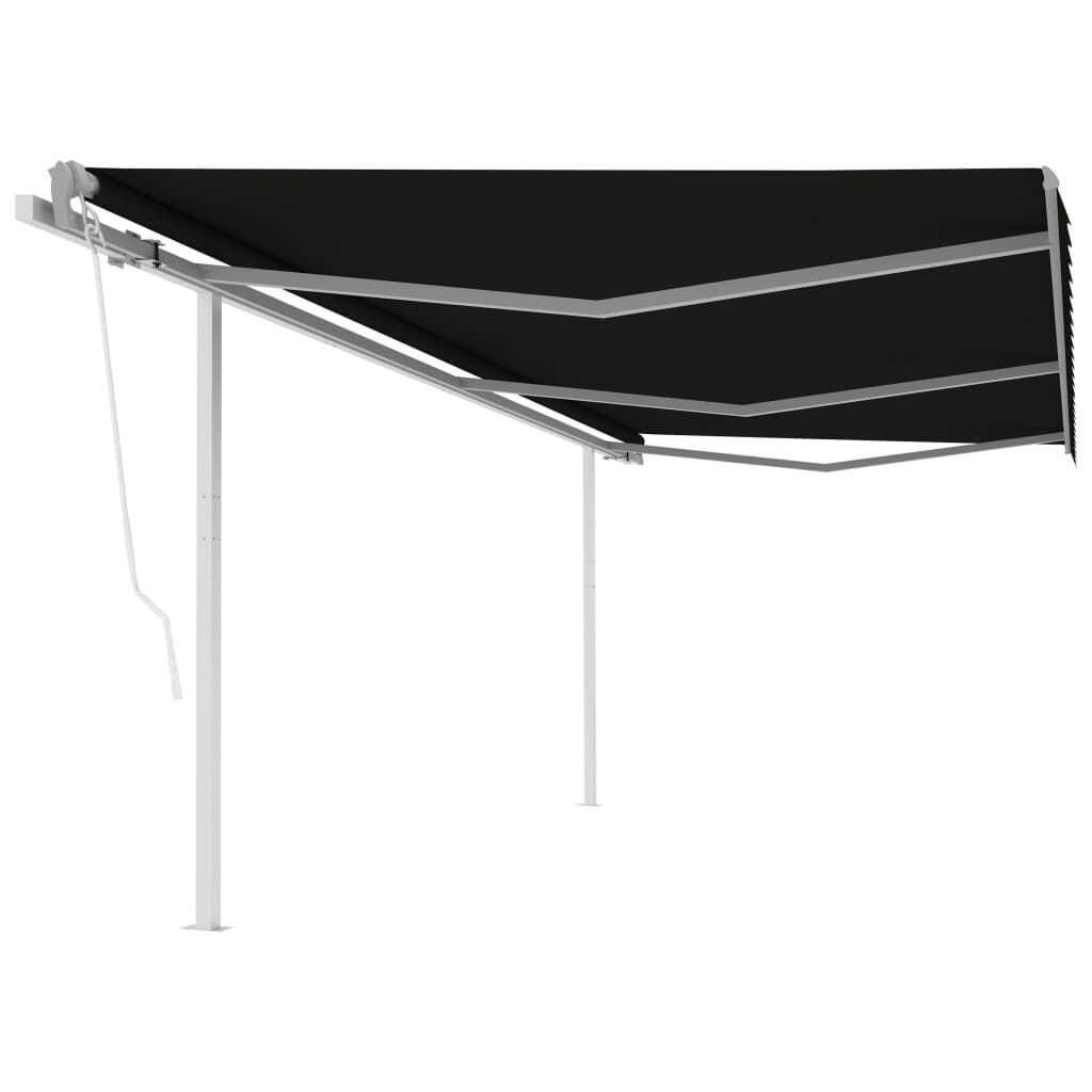 Automatic Retractable Awning with Posts 6x3 m Anthracite Price