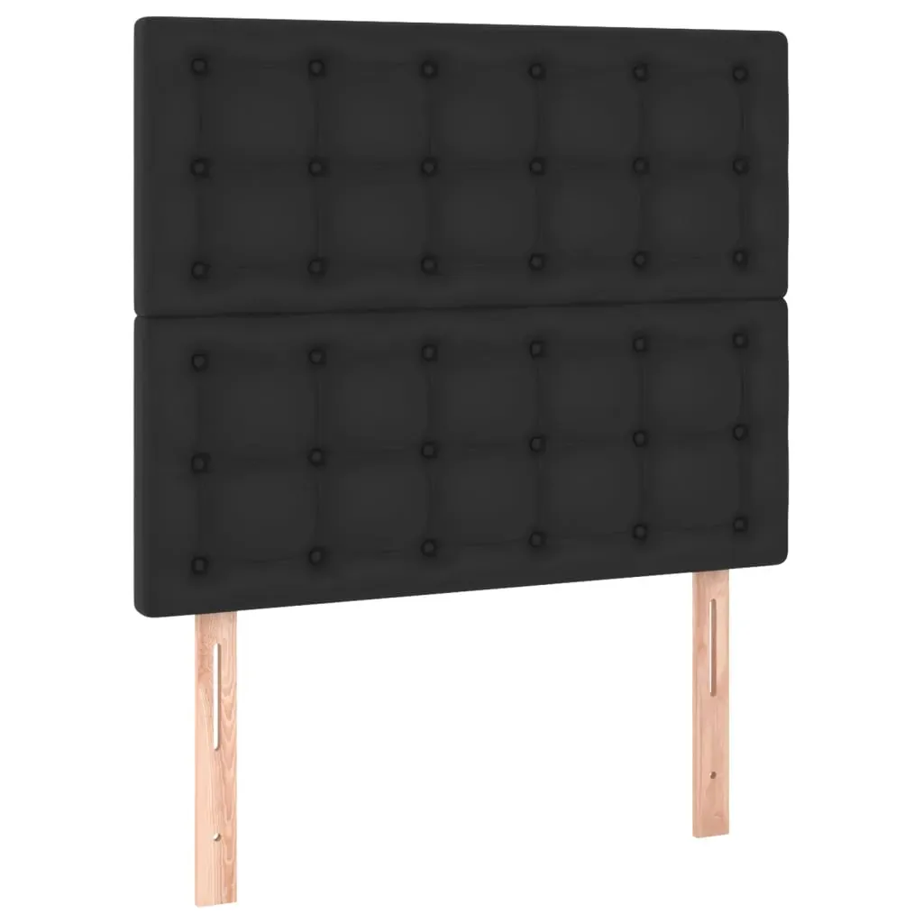 Headboards 2 pcs Black 100 cm Faux Leather Price