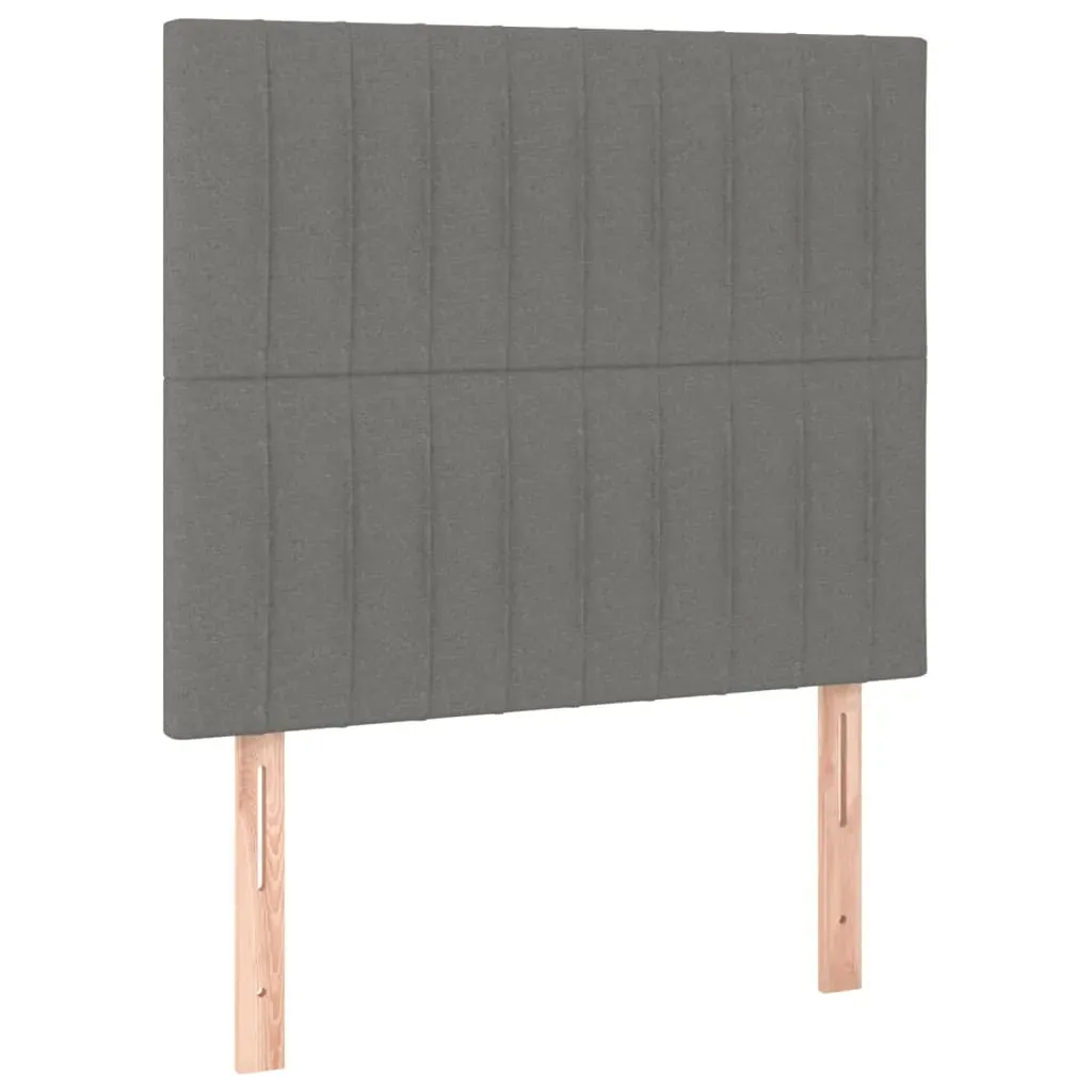 Headboards 2 pcs Dark Grey 100 cm Fabric Price