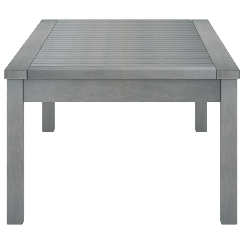 Coffee Table 100x50x33 cm Grey Solid Acacia Wood Price