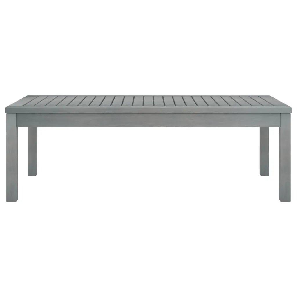 Coffee Table 100x50x33 cm Grey Solid Acacia Wood Price