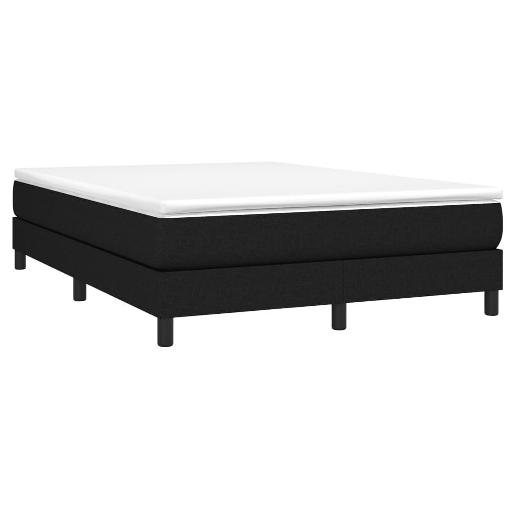 Bed Frame without Mattress Black Double Fabric Price