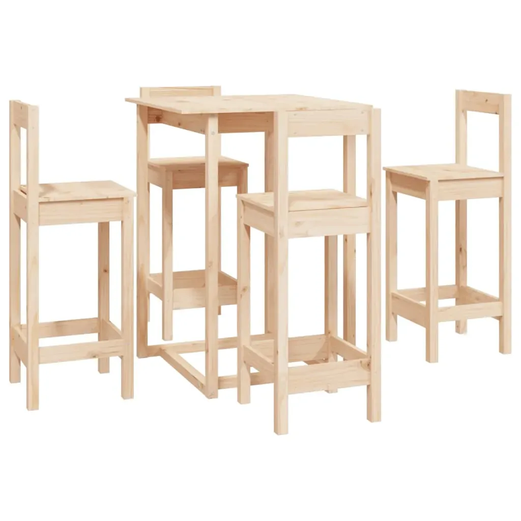 5 Piece Bar Set Solid Wood Pine Price