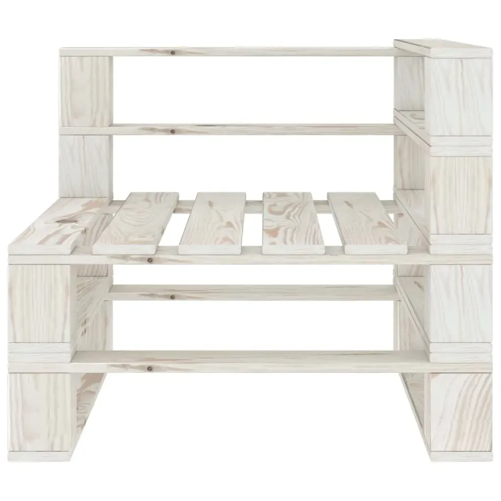 Garden Pallet Corner Sofa Wood White Price