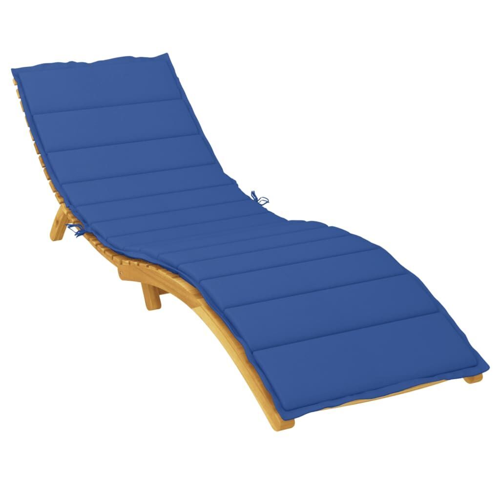 Sun Lounger Cushion Royal Blue 200x50x3cm Oxford Fabric Price