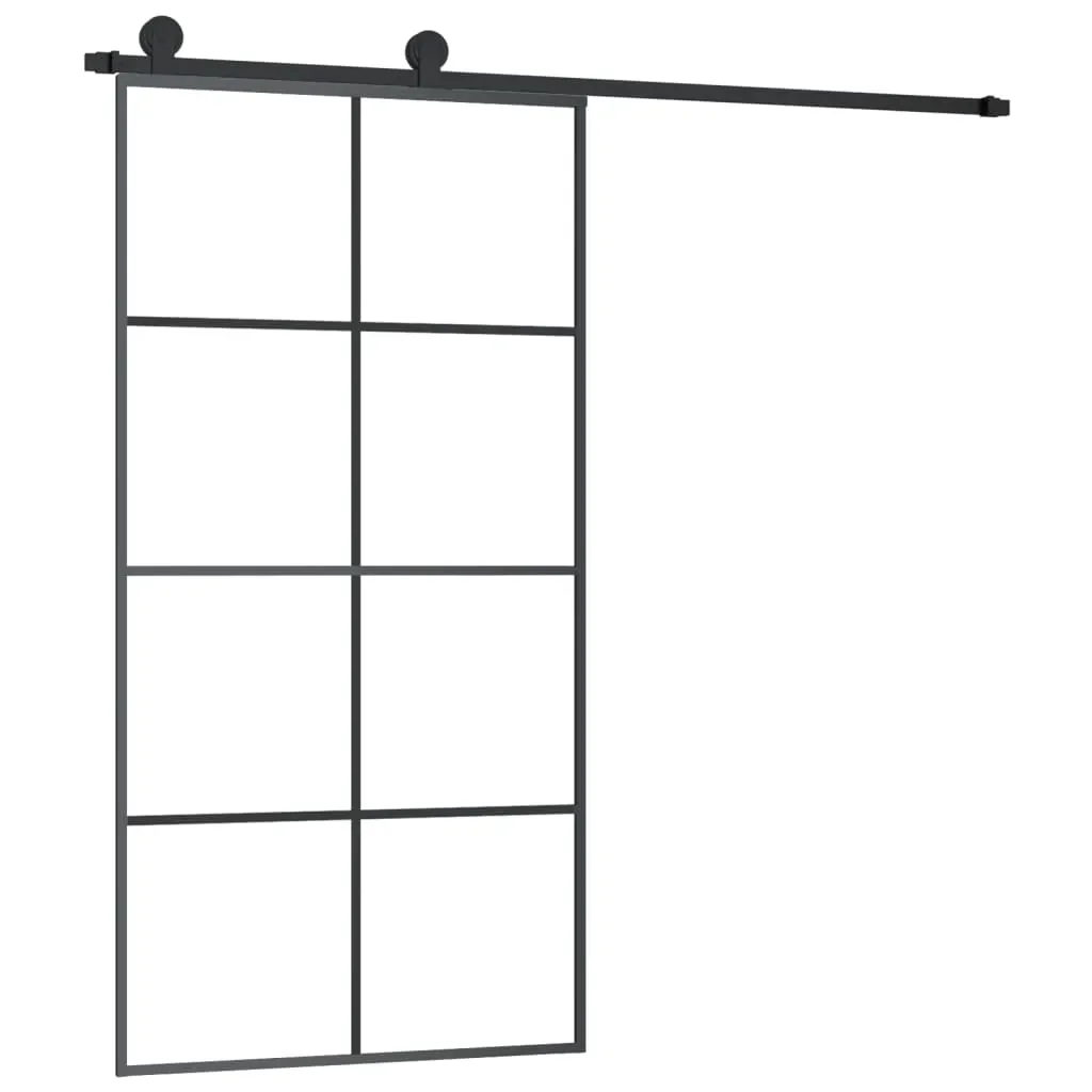 Sliding Door with Hardware Set 102.5x205 cm ESG Glass&Aluminium Price