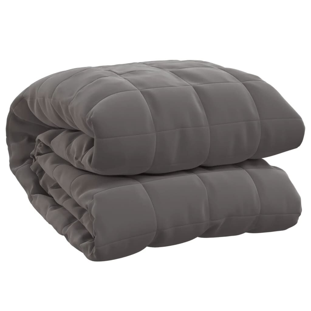 Weighted Blanket Grey 152x203 cm 11 kg Fabric Price
