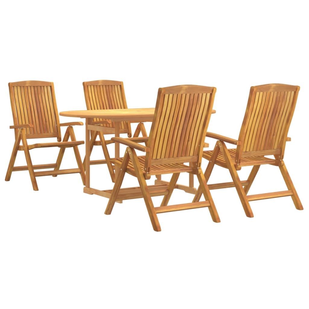5 Piece Garden Dining Set Solid Wood Teak Price